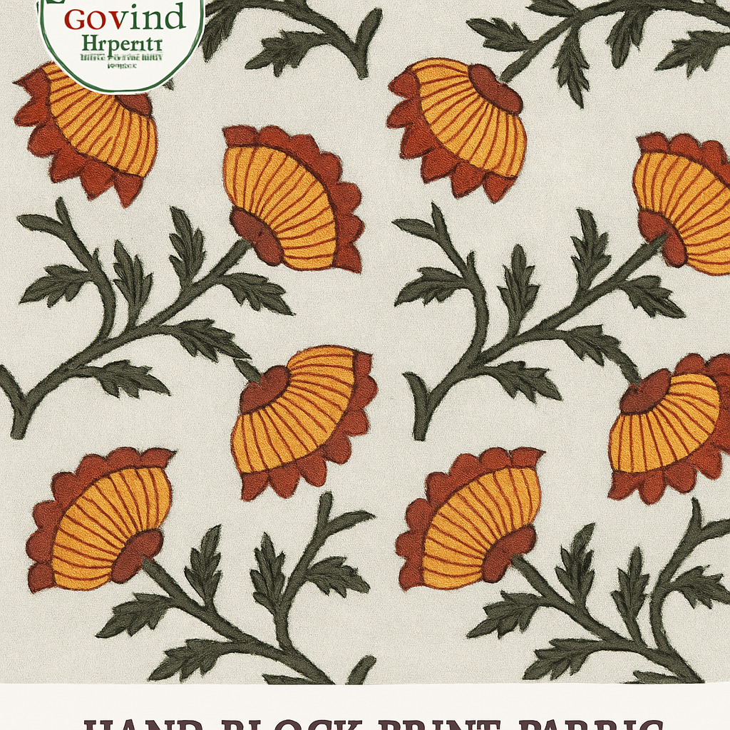 Handmade Cotton hand block but fabric